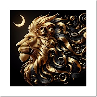 Golden lion Posters and Art